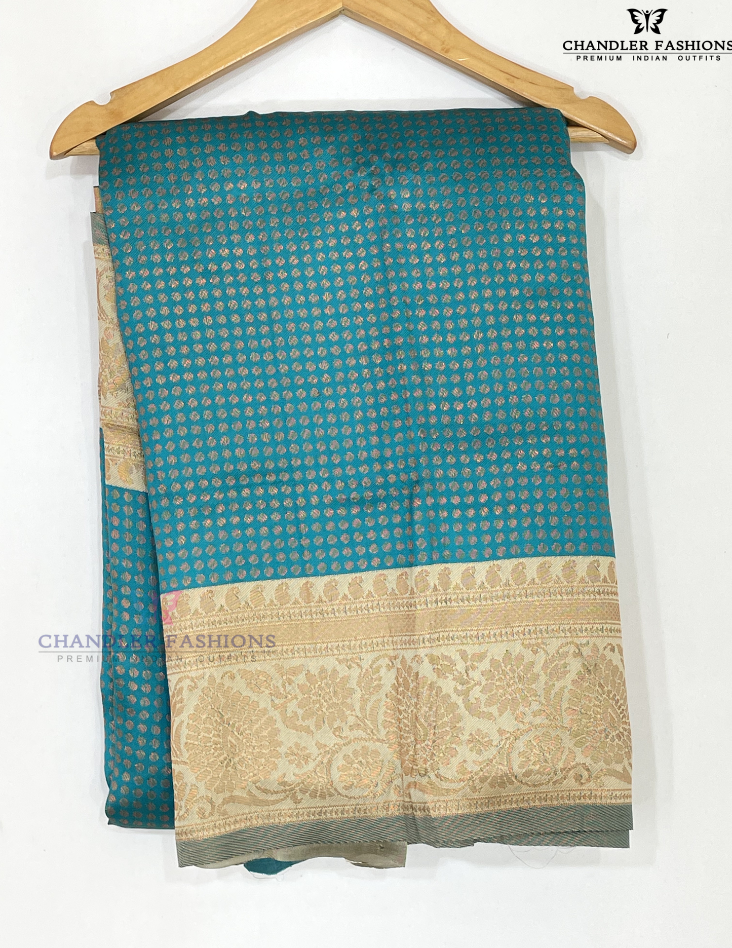 Alluring Rama Green Color Art Silk Saree With Golden Zari Work Near Me