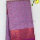 Attractive Lavender Color Saree With Zari Work For Women