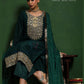 Beautiful Dark Green Color Cotton Silk With Embroidery Work Salwar Suits For Women In USA