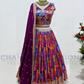 Elegant Multicolor Color Heavy Faux Georgette Embroidery Work Lehenga Choli