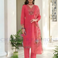 Attractive Pink Color Embroidery Salwar Suits With Dupatta For Women
