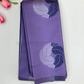 Attractive Purple Color Leaf Motifs Pure Kanchi Silk Saree For Women