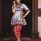 Wonderful White Color Kedia And Tulip Pant Set For Women