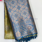 Alluring Green Color Art Silk Saree With Designer Zari Work For Women