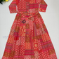 Beautiful Pink Color Rayon With Sequins Work Umbarla Kurti With Belt