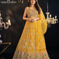 Charming Yellow Color Embroidery And Mirror Work Lehenga For Women