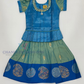 Pleasing Blue Color Soft Silk Langa Set With Stone Work For Girls