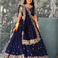 Amazing Dark Blue Color Embroidery Work Lehenga Choli With Dupatta For Women