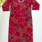 Ravishing Pink Color With Printed Work Cotton Kurti For Girls