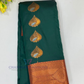Attractive Green Color Soft Silk Saree With Maroon Border For Women
