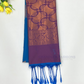 Alluring Blue Color Soft Silk Saree With Contrast Rich Pallu For Women