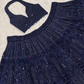 Blue Color Sequins Lehenga In Suncity