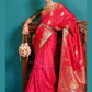 Appealing Pink Color Soft Soft Silk Copper Weaving Saree For Women