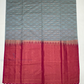 Gray Color Soft Silk Saree With Contrast Rich Pallu In Yuma