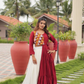 Alluring Maroon Colored Pure Cotton Kamthi Work And Mirror Chaniya Choli Sets For Women