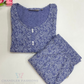 Georgous Light Purple Color Cotton With Printed Work Kurti And Palozzo Suits For Women Near Me