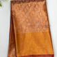 Attractive Copper Color Tissue Silk Saree With Zari Work For Women