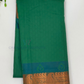 Pretty Green Color Pure Kanchi Silk Zari Border Work Saree For Women