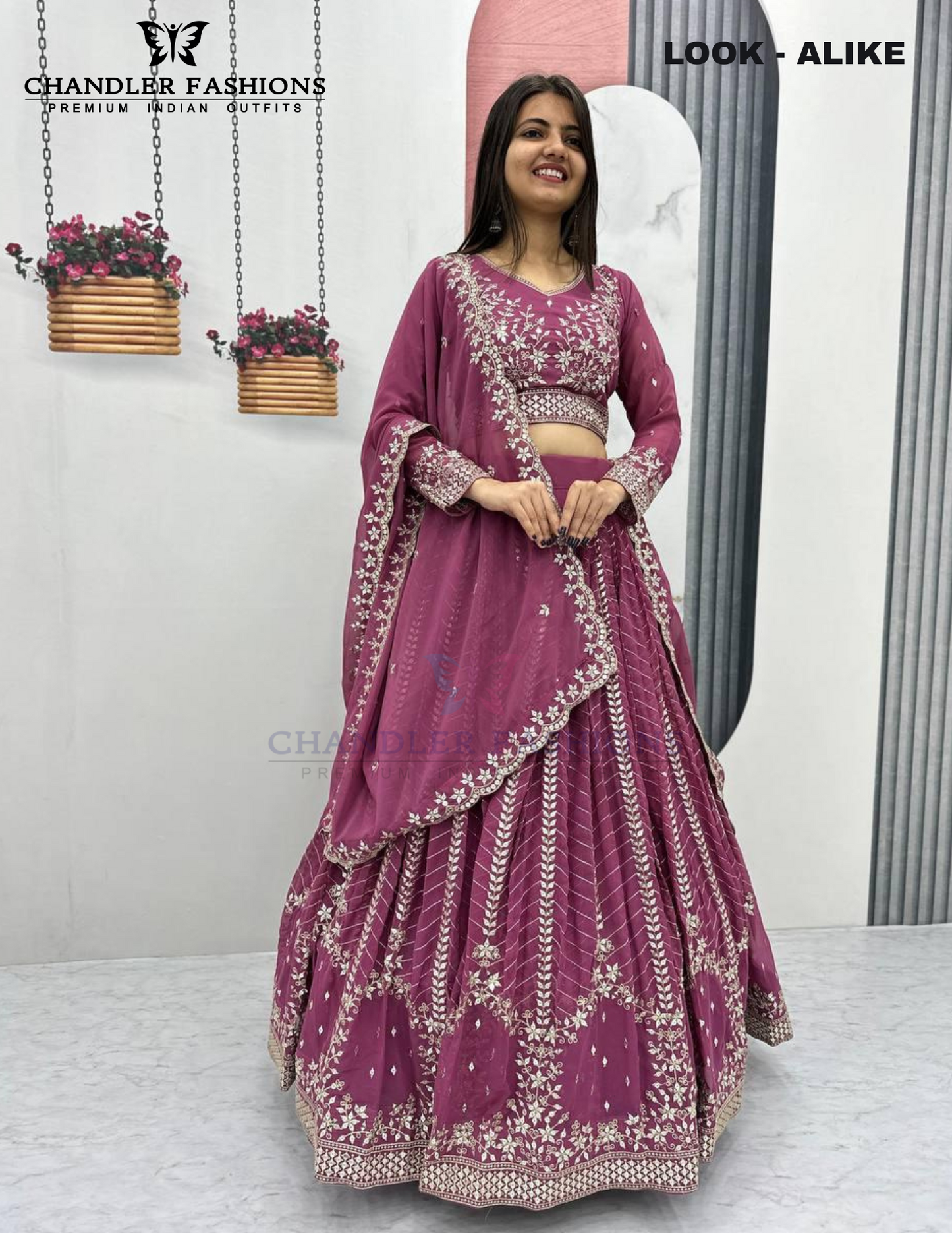 Stunning Light Purple Color Embroidery And Sequins Work Lehenga Choli For Women