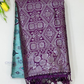 Charming Sea Green Color Art Silk Saree With Purple Border For Women