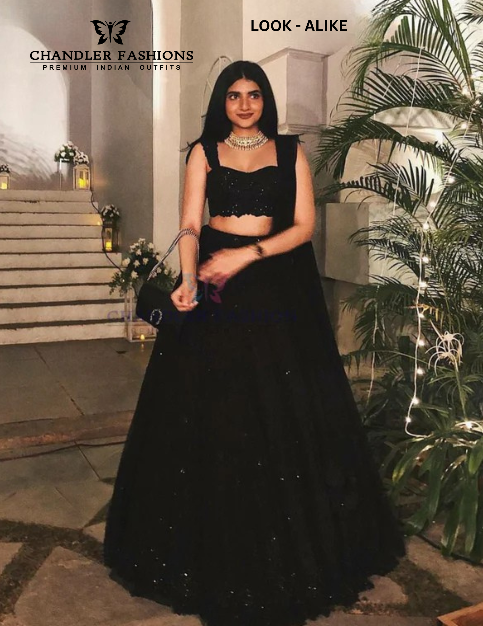 Elegant Black Color Georgette With Sequins And Thread Work Lehenga For Women