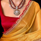 Mustard Yellow Color Tissue Silk Saree Near Me