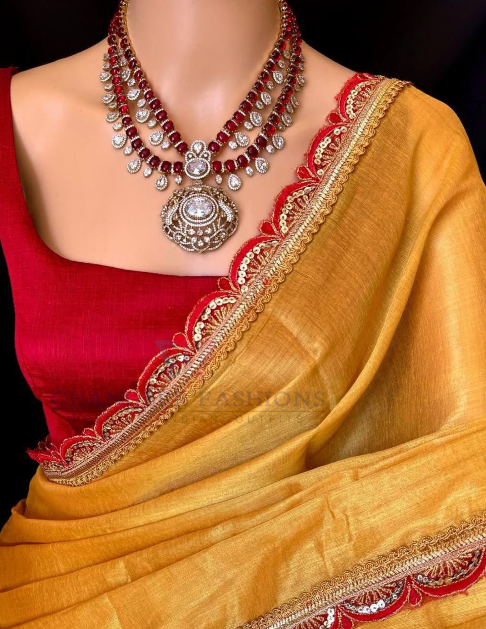 Mustard Yellow Color Tissue Silk Saree Near Me