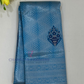 Stunning Sky Blue Color Art Silk Saree With Dark Blue Color Rich Pallu For Women