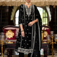 Stunning Black Color Heavy Chinon With Embroidery Work Salwar Suits