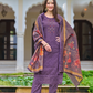 Fabulous Lavendar Color Chanderi Silk Salwar Suits For Women