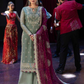Captivating Light Green Color Georgette With Embroidery Work Palazzo Suits With Dupatta