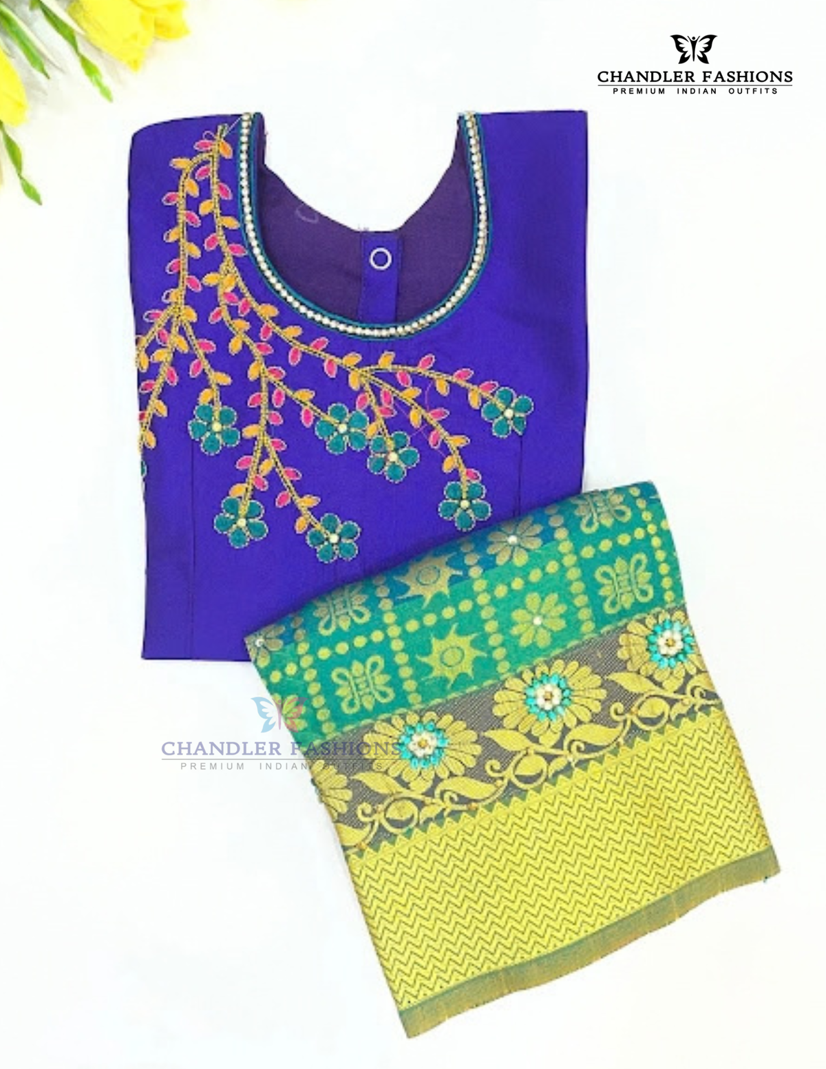 Blue Color Soft Silk Langa Set With Embroidery And Stone Work For Girls Near Me