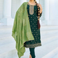 Appealing Green Color Rayon With Foil Print Kurti With Dupatta Sets For Women