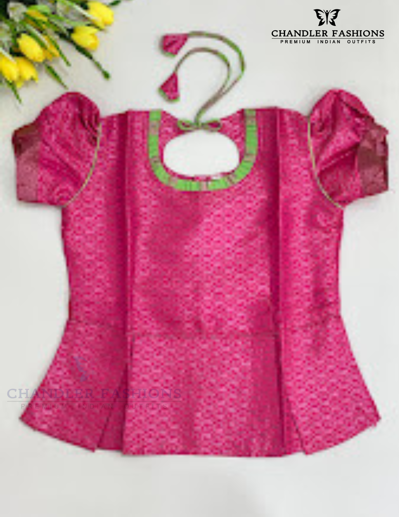 Pink Color Art Silk Langa Sets In Mesa