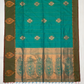 Alluring Green Color Soft Silk Saree With Contrast Rich Pallu In Suncity