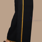 Elegant Black Color Dhoti With Golden Zari Border For Men