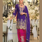 Purple Color Chinon With Embroidery Work Palazzo Suits And Dupatta Near Me