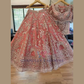 Charming Pink Color Soft Net With Heavy Embroidery And Mirror Work Lehenga For Women