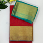 Beautiful Red Color Pure Kanchi Silk With Gold Zari Work Saree For Women - SILKMARK CERTIFIED