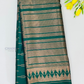 Attractive Green Colored Silk Cotton Saree For Women