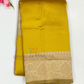 Charming Yellow Color Art Silk Saree With Sandal Color Border For Women