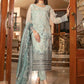 Elegant Teal Blue Color Georgette Salwar Suits With Heavy Embroidered Work For Women