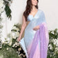 Designer Embroidery And Sequins Work Saree In USA