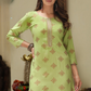 Graceful Light Green Colored Rayon  Kurti Near Me