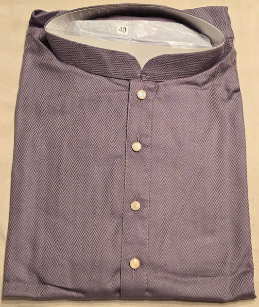 Stunning Lavender Color Designer Men's Kurta With Pajama Pant