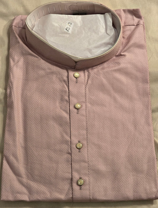 Stunning Pink Color Designer Men's Kurta With Pajama Pant