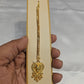 Appealing Gold Plated Simple And Elegant Maang Tikka With Pearls