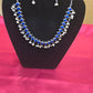 Blue Necklace Set With Bunch Of Pearls