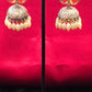 Alluring Yellow Color Stoned Oxidized Jhumkas Near Me