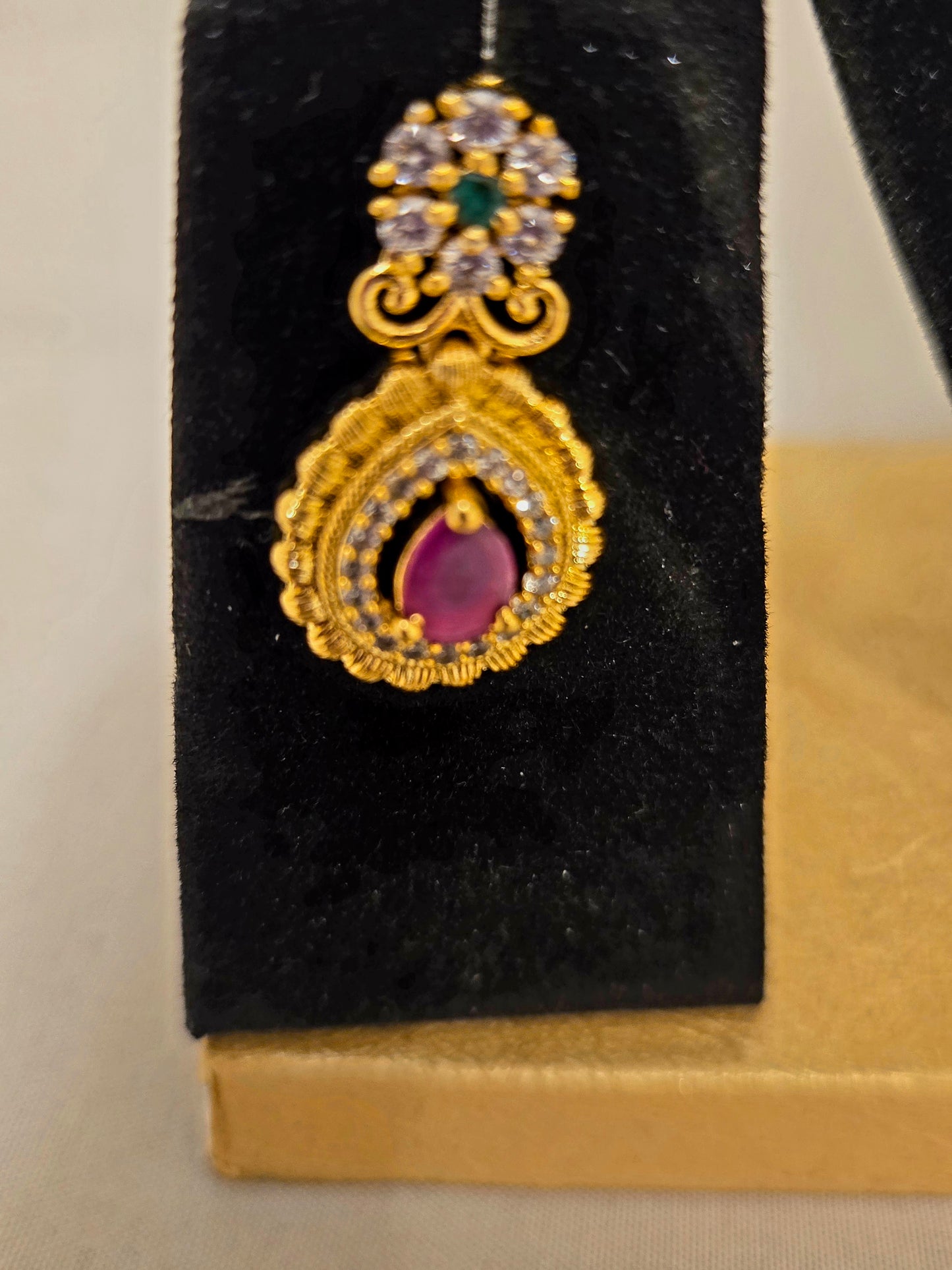 Gold Plated Multicolor With Earrings In USA